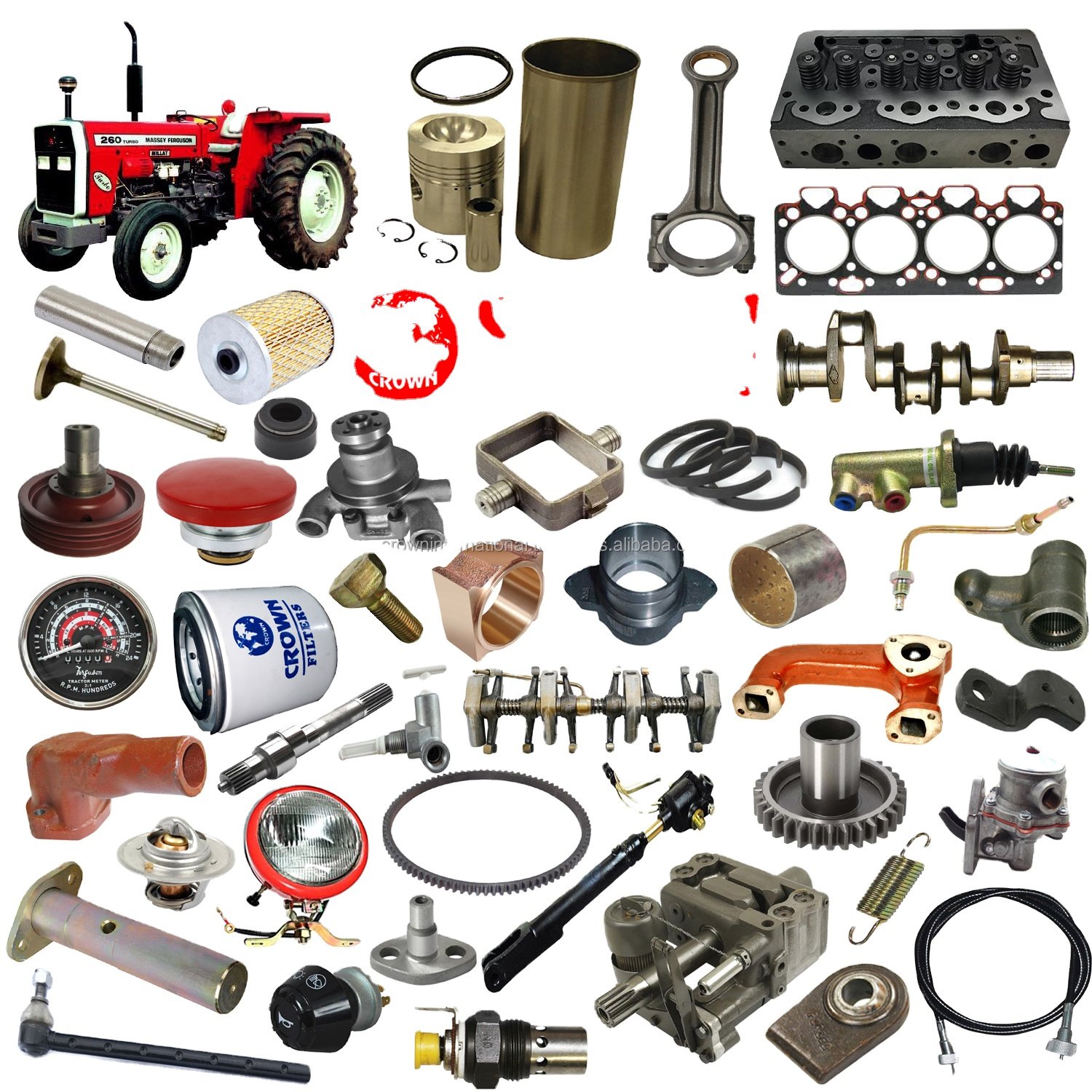 High Quality Replacement Spare Parts Fits for Dongfeng Farm Tractor Engine Piston Part Example